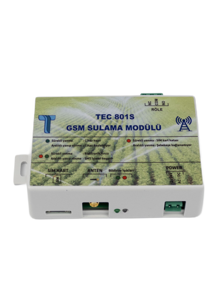 TEC-801S Gsm Modülü – Telefondan Tarla / Bahçe Sulama Modülü