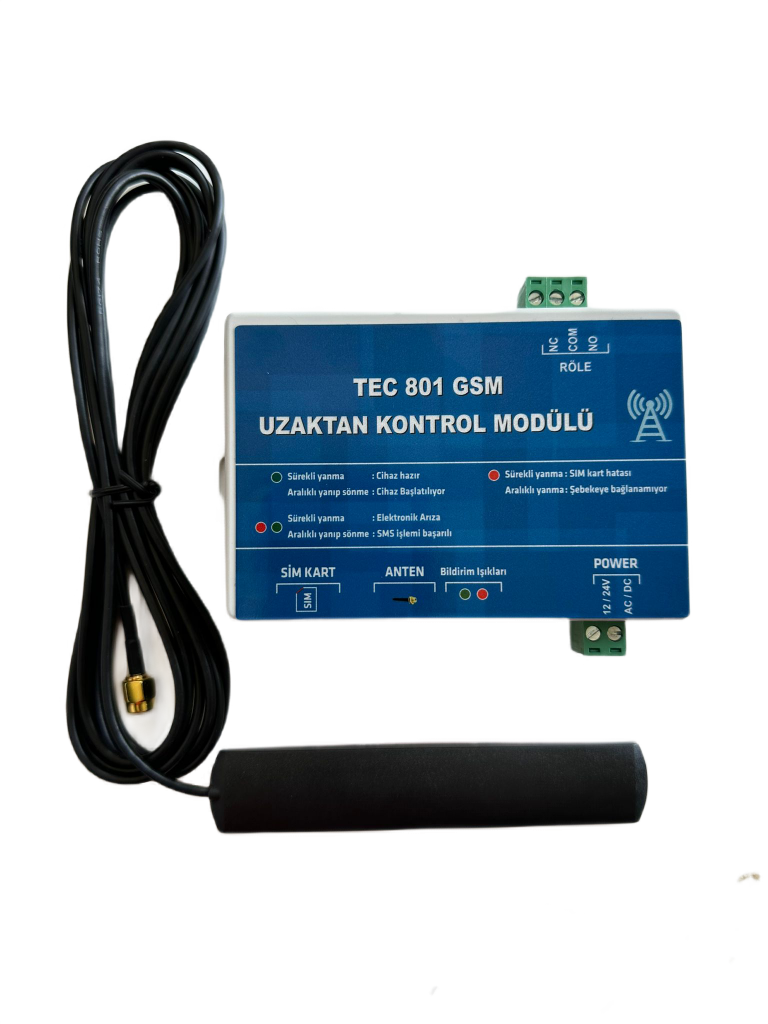Gsm Kapı Kontrol Modülü Tek Röleli